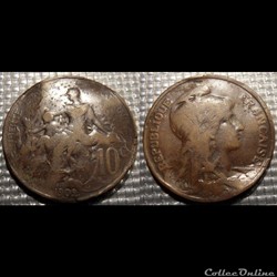 Da 10 centimes Dupuis 1902