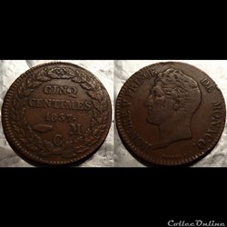 Monaco 5 centimes 1837