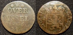 Pays Bas Province d'Overijssel 1 Duit 1766