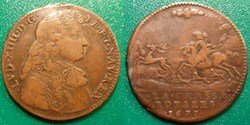 m- Jeton Roy Louis XIV Chasses 1671