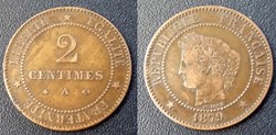 J-Troisième République 2 Centimes Céres 1879 A