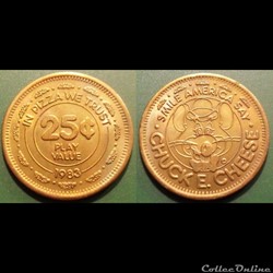 e- J etr USA SMILE AMERICA SAY CHUCK E CHEESE