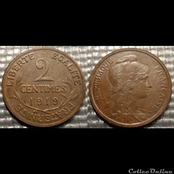 Ba 2 centimes Dupuis 1919