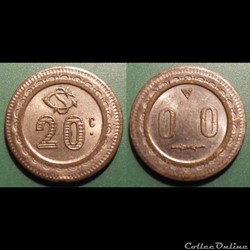 f- Jeton à consommer 20c. CS