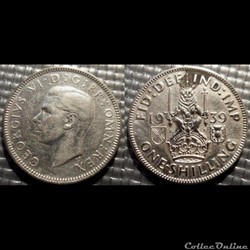 Grande Bretagne 1 Shilling 1939