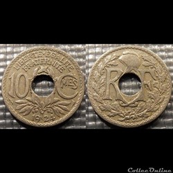 Dc 10 centimes EM Lindauer 1924 21mm 4g