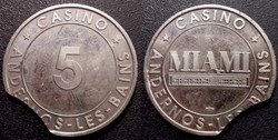 bg- Jeton casino Andernos-les-Bains Miami fautée