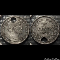 Pays Bas 10 Cents 1873