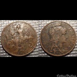 Ca 5 centimes Dupuis 1911