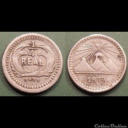Guatémala 1/4 Réal 1879