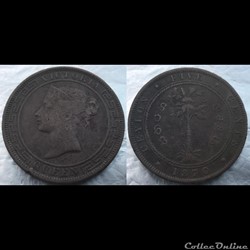 Ceylan 5 Cents 1870