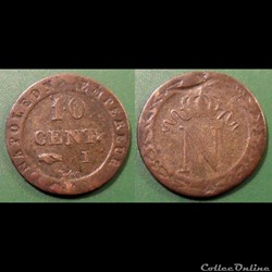 D-Napoléon I 10 Centimes Premier Empire Limoges 1810