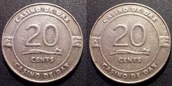 D1 jeton Casino de Dax 20 cents