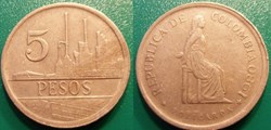 5 Pesos 1980
