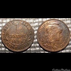 Aa 1 centime Dupuis 1898