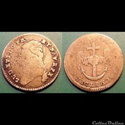 m- Jeton Roy Louis XVI