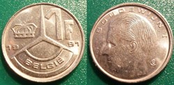 1 Franc 1991 Belgie