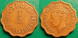 1/2 Piastre 1943