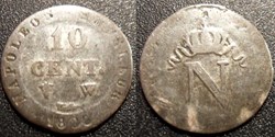 D-Napoléon I 10 Centimes Premier Empire Lille 1808
