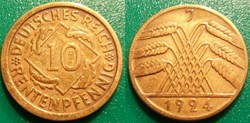 10 Rentenpfennig 1924
