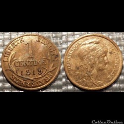 Aa 1 centime Dupuis 1919