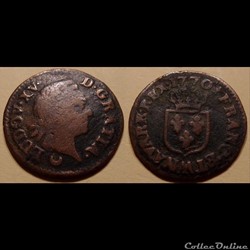 I3 Louis XV Liard à la vieille tête 1770 AA Metz