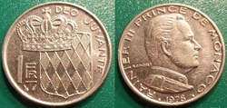 1 Franc 1978 Rainier III