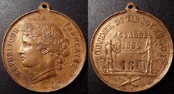 Troisième République - Médaille - Souvenir du tirage au sort 1892 - Grand modèle