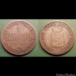Allemagne Reuss Lobenst Ebersd 1 Silber Groschen 1841 A