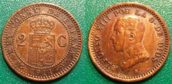 Espagne 2 Centimos 1911