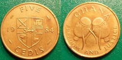 5 Pesewas 1984