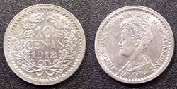 Pays Bas 10 Cents 1912
