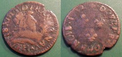 G1 Louis XIII La Rochelle double tournois 1632