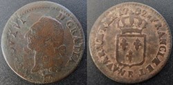 J54 Louis XVI Sol à l'écu 1782 Orléans