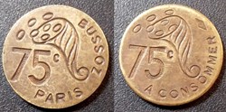 fb- Bussoz - Jeton à consommer 75 C. Paris