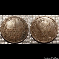 Aa 1 centime Dupuis 1902