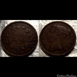 India East India Company 1/2 Cent 1845