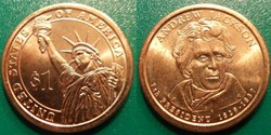 1 dollar Presidents: 1829-1837 Andrew Jackson