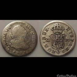 Espagne 1/2 Réal Charles III 1772