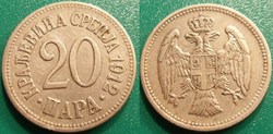 Serbie 20 Pare 1912