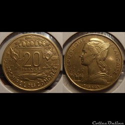 Comores Archipel des Comores 20 francs 1964