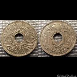 Fd 25 centimes EM Lindauer 1931 24mm 5g
