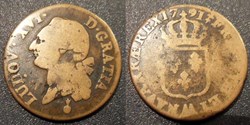 J51 Louis XVI Sol 1791 AA Metz sans points