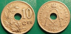 10 Centimes 1925 Belgie
