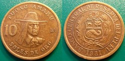 10 Soles de Oro 1981