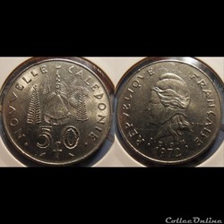 Nouvelle Calédonie 50 Francs 1972 IEOM