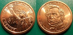 1 dollar Presidents: 1853-1857 Franklin Pierce