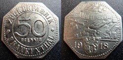 q- MN etr Germany Frankenthal 50 Pfennig 1918