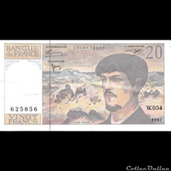 20 Francs Debussy