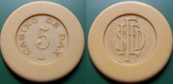 D1 jeton Casino de Dax 5 Francs SIFED